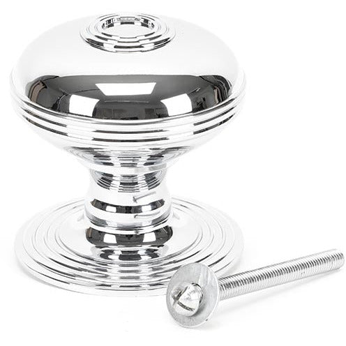 From The Anvil - Prestbury Centre Door Knob - Polished Chrome - 83783 - Choice Handles