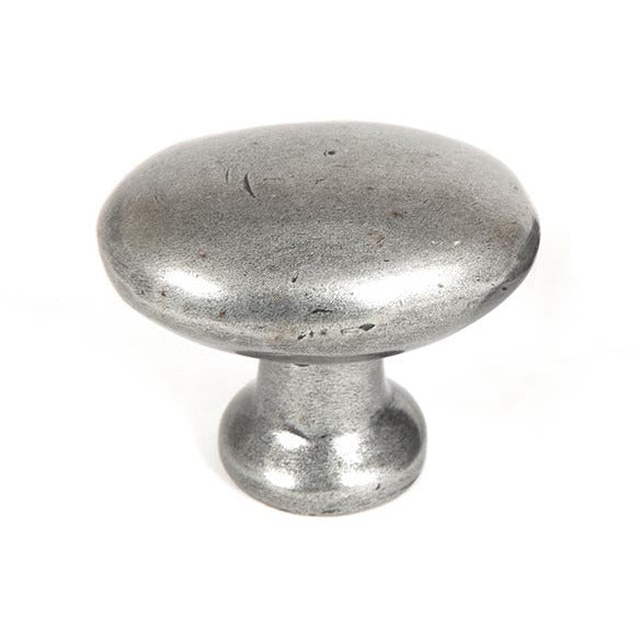 From The Anvil - Oval Cabinet Knob - Pewter Patina - 83787 - Choice Handles