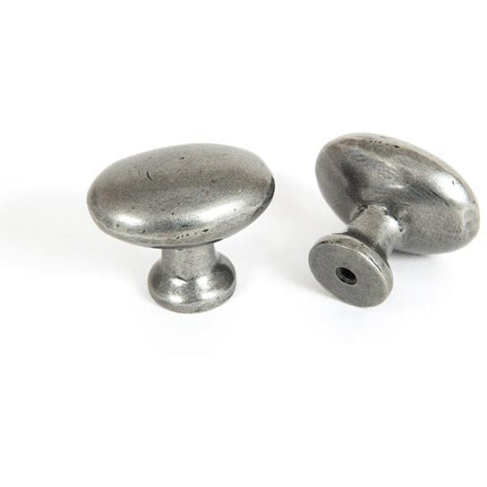 From The Anvil - Oval Cabinet Knob - Pewter Patina - 83787 - Choice Handles