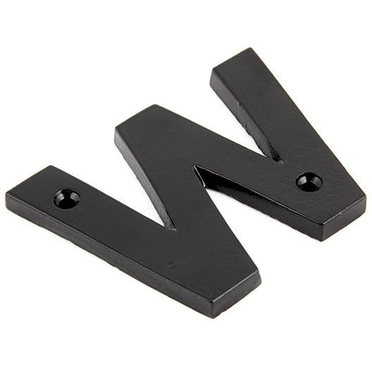 From The Anvil - Letter W - Black - 83800W - Choice Handles