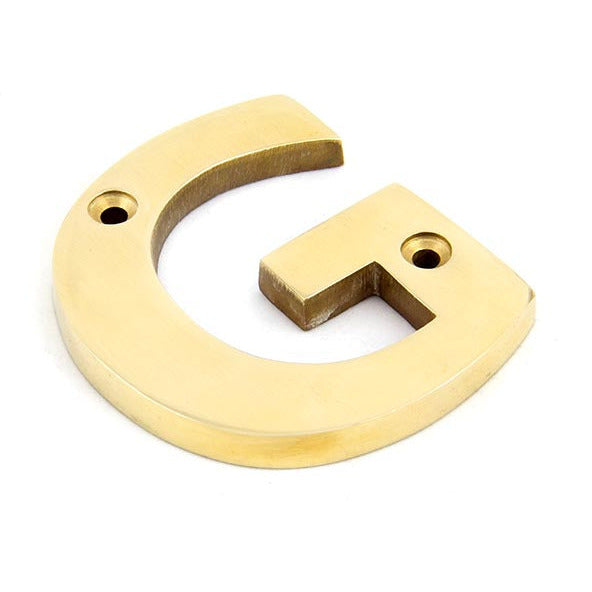 From The Anvil - Letter G - Polished Brass - 83801G - Choice Handles