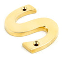 From The Anvil - Letter S - Polished Brass - 83801S - Choice Handles
