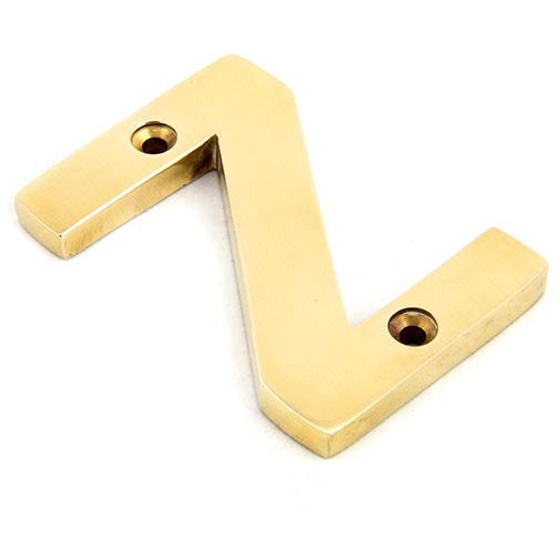 From The Anvil - Letter Z - Polished Brass - 83801Z - Choice Handles