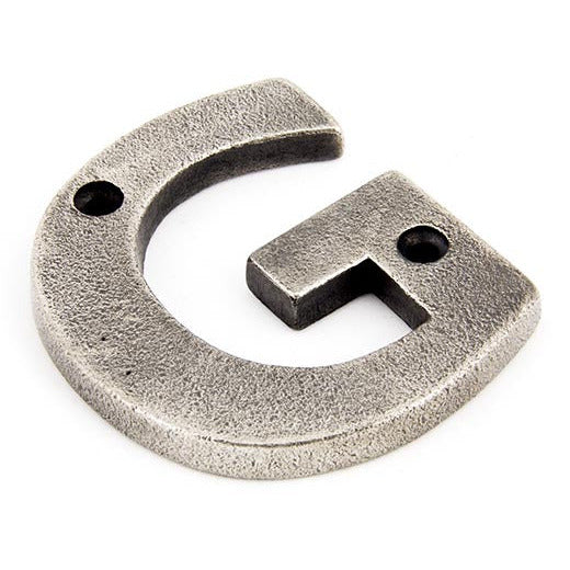 From The Anvil - Letter G - Antique Pewter - 83803G - Choice Handles
