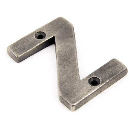 From The Anvil - Letter Z - Antique Pewter - 83803Z - Choice Handles