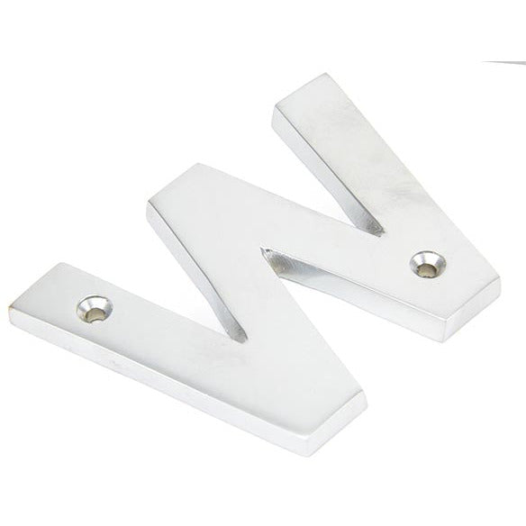 From The Anvil - Letter W - Satin Chrome - 83804W - Choice Handles