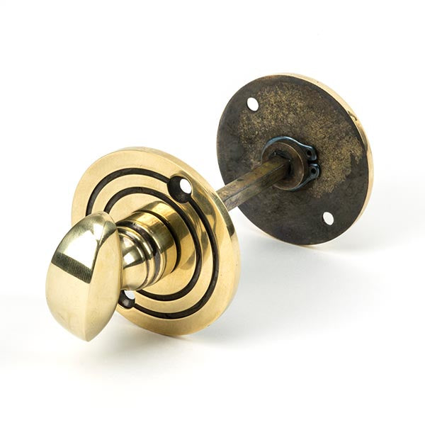 From The Anvil - Round Bathroom Thumbturn - Aged Brass - 83804 - Choice Handles