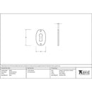 From The Anvil - Oval Escutcheon - Polished Brass - 83812 - Choice Handles