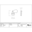 From The Anvil - Plain Escutcheon - Aged Brass - 83816 - Choice Handles