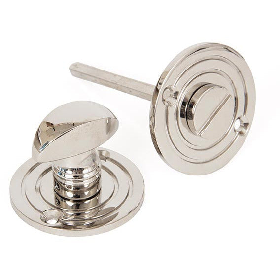 From The Anvil - Round Bathroom Thumbturn - Polished Nickel - 83824 - Choice Handles