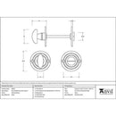 From The Anvil - Round Bathroom Thumbturn - Polished Brass - 83825 - Choice Handles