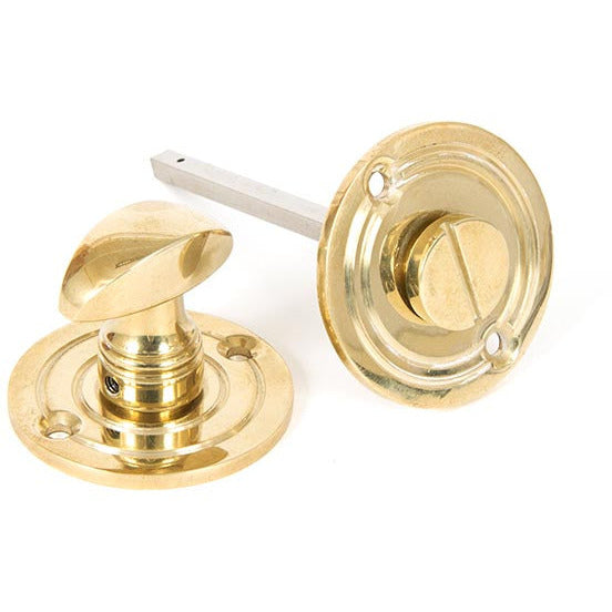 From The Anvil - Round Bathroom Thumbturn - Polished Brass - 83825 - Choice Handles