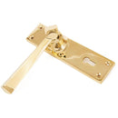 From The Anvil - Straight Lever Lock Set - Polished Brass - 83829 - Choice Handles