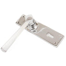 From The Anvil - Straight Lever Lock Set - Polished Chrome - 83830 - Choice Handles