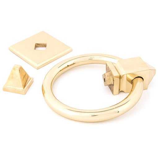 From The Anvil - Ring Door Knocker - Polished Brass - 83836 - Choice Handles