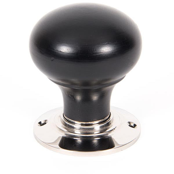 From The Anvil - Bun Mortice/Rim Knob Set - Ebony - 83838 - Choice Handles