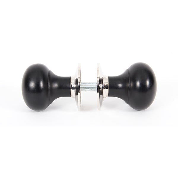 From The Anvil - Bun Mortice/Rim Knob Set - Ebony - 83838 - Choice Handles