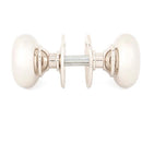 From The Anvil - Mushroom Mortice/Rim Knob Set - Polished Nickel - 83839 - Choice Handles