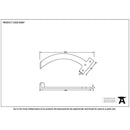 From The Anvil - 7" Quadrant Stay (Pair) - Black - 83847 - Choice Handles