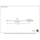 From The Anvil - 12" Sliding Stay - Black - 83852 - Choice Handles