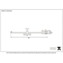 From The Anvil - 15" Sliding Stay - Black - 83853 - Choice Handles