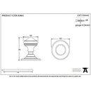 From The Anvil - Brockworth Mortice Knob Set - Polished Nickel - 83861 - Choice Handles