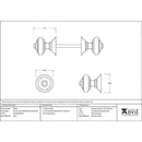 From The Anvil - Elmore Concealed Mortice Knob Set - Polished Nickel - 83863 - Choice Handles