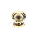 From The Anvil - Beehive Cabinet Knob 30mm - Aged Brass - 83865 - Choice Handles