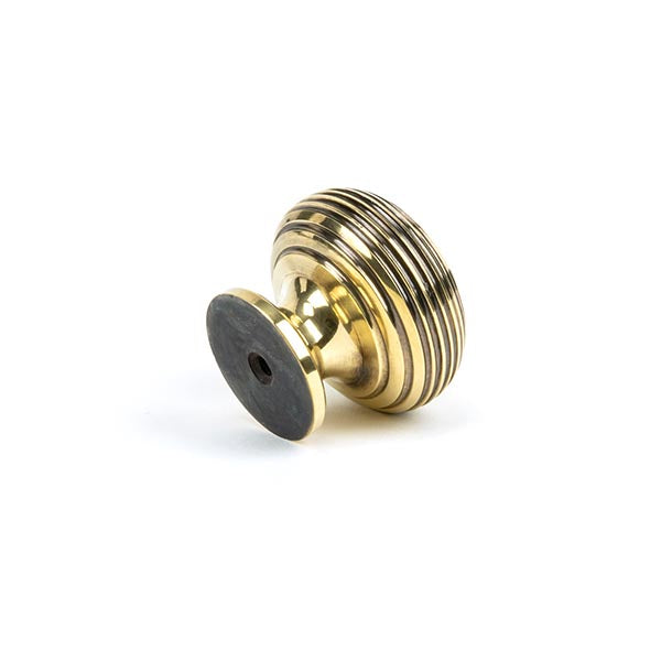 From The Anvil - Beehive Cabinet Knob 40mm - Aged Brass - 83866 - Choice Handles