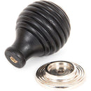 From The Anvil - Beehive Cabinet Knob 35mm - Ebony - 83869 - Choice Handles