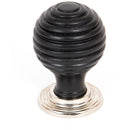 From The Anvil - Beehive Cabinet Knob 35mm - Ebony - 83869 - Choice Handles