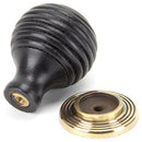 From The Anvil - Beehive Cabinet Knob 35mm - Ebony - 83871 - Choice Handles