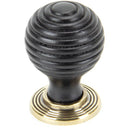 From The Anvil - Beehive Cabinet Knob 35mm - Ebony - 83871 - Choice Handles