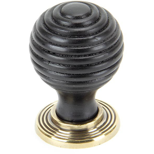 From The Anvil - Beehive Cabinet Knob 35mm - Ebony - 83871 - Choice Handles
