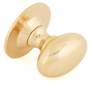 From The Anvil - Oval Cabinet Knob 40mm - Polished Brass - 83879 - Choice Handles