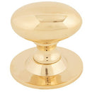 From The Anvil - Oval Cabinet Knob 40mm - Polished Brass - 83879 - Choice Handles