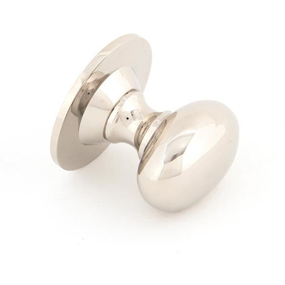 From The Anvil - Oval Cabinet Knob 40mm - Polished Nickel - 83880 - Choice Handles