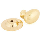 From The Anvil - Oval Cabinet Knob 33mm - Polished Brass - 83885 - Choice Handles