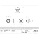 From The Anvil - Prestbury Cabinet Knob 32mm - Aged Brass - 83895 - Choice Handles