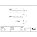 From The Anvil - 8" Reeded Stay - Aged Brass - 83899 - Choice Handles