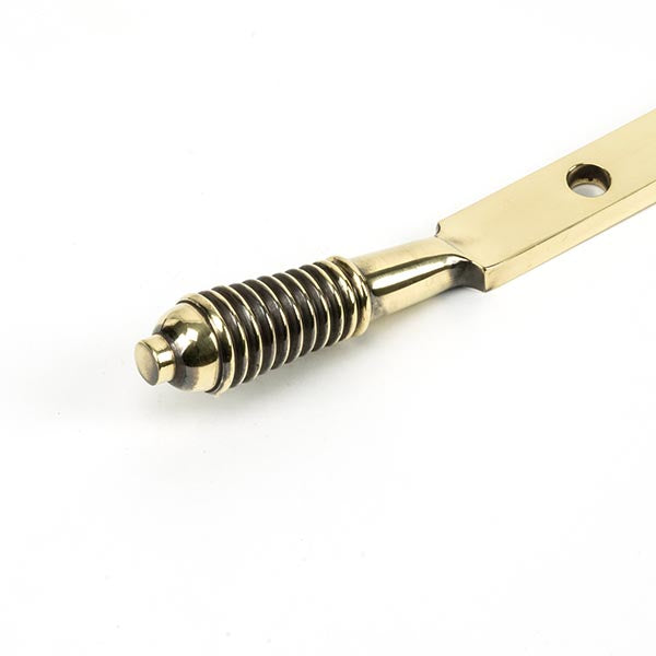 From The Anvil - 12" Reeded Stay - Aged Brass - 83909 - Choice Handles