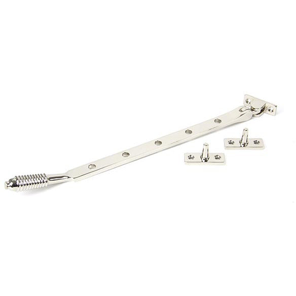 From The Anvil - 12" Reeded Stay - Polished Nickel - 83910 - Choice Handles