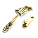 From The Anvil - Night-Vent Locking Reeded Fastener - Aged Brass - 83911 - Choice Handles