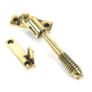 From The Anvil - Night-Vent Locking Reeded Fastener - Aged Brass - 83911 - Choice Handles