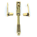 From The Anvil - Night-Vent Locking Reeded Fastener - Aged Brass - 83911 - Choice Handles