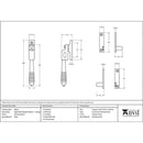 From The Anvil - Night-Vent Locking Reeded Fastener - Polished Nickel - 83912 - Choice Handles