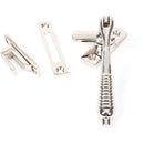 From The Anvil - Locking Reeded Fastener - Polished Nickel - 83918 - Choice Handles