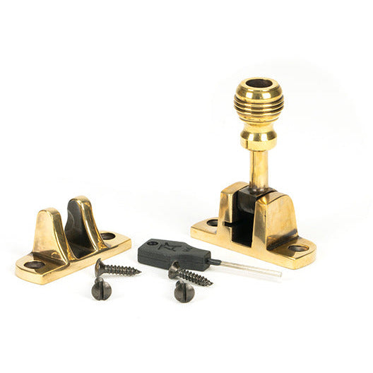 From The Anvil - Prestbury Brighton Fastener (Radiused) - Aged Brass - 83931 - Choice Handles