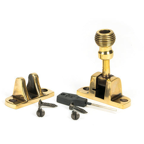 From The Anvil - Beehive Brighton Fastener (Radiused) - Aged Brass - 83932 - Choice Handles