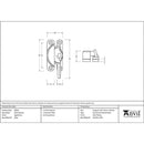 From The Anvil - Fitch Fastener - Aged Brass - 83934 - Choice Handles
